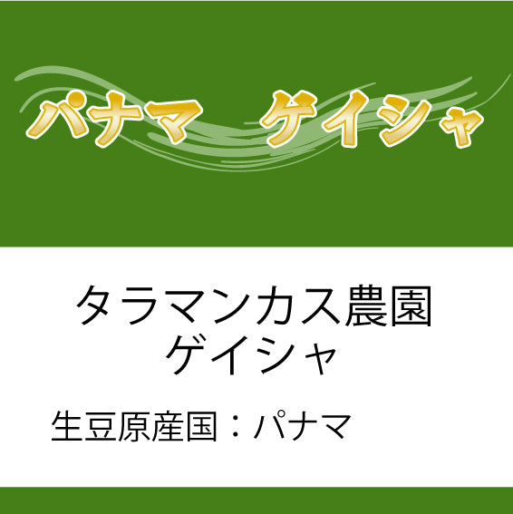 ゲイシャコーヒー豆 パナマ タラマンカス農園 200g – コーヒー豆通販